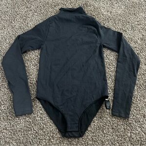 SKIMS Black Long Sleeve Bodysuit